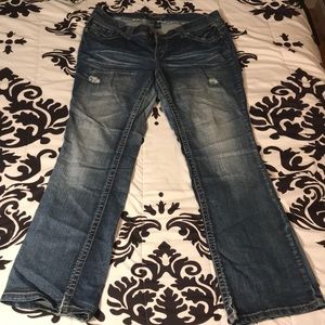 Amethyst Jeans Boot Cut worn look sz 16
